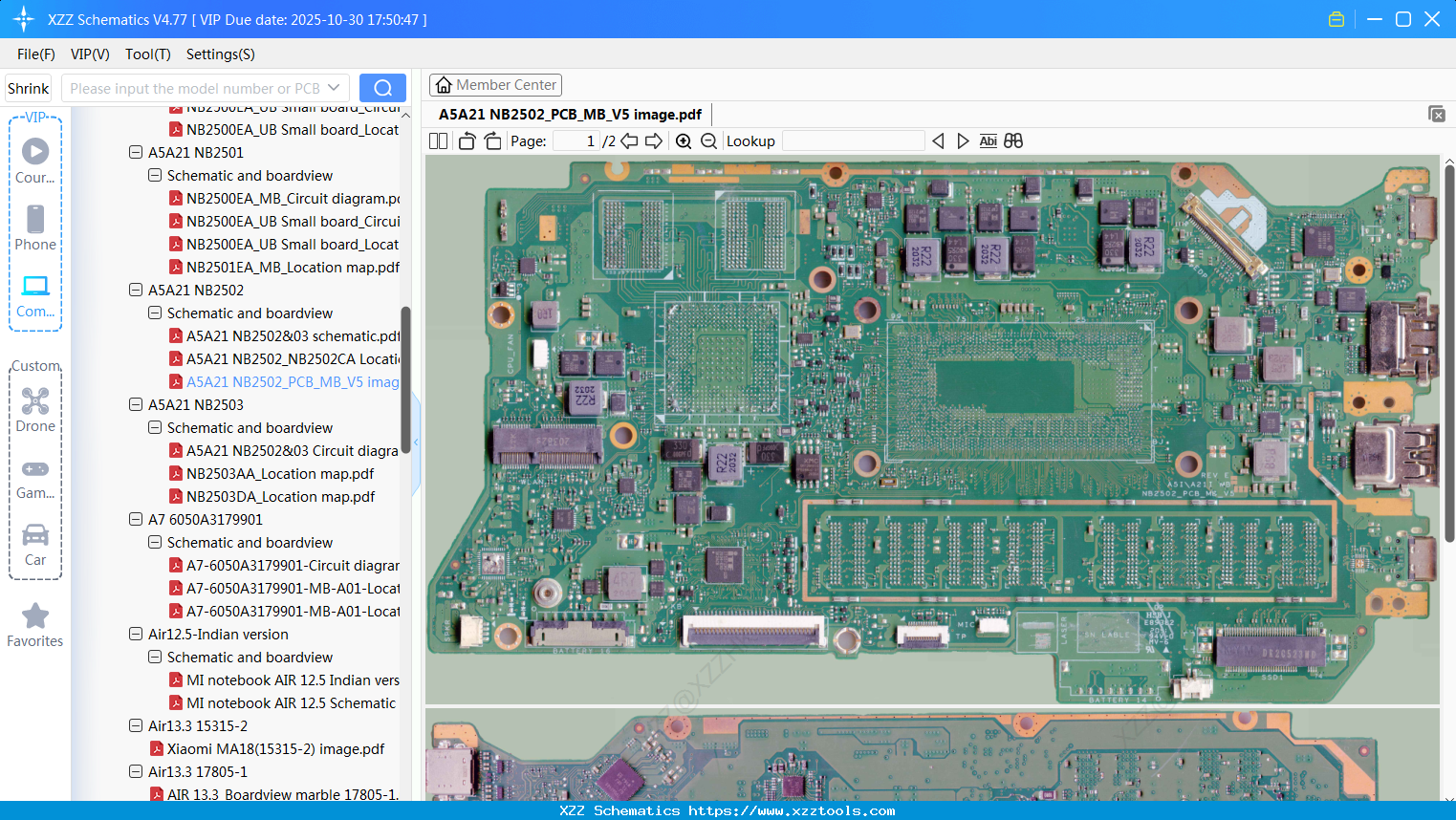 Laptop Xiaomi A5A21 NB2502_PCB_MB_V5 Image